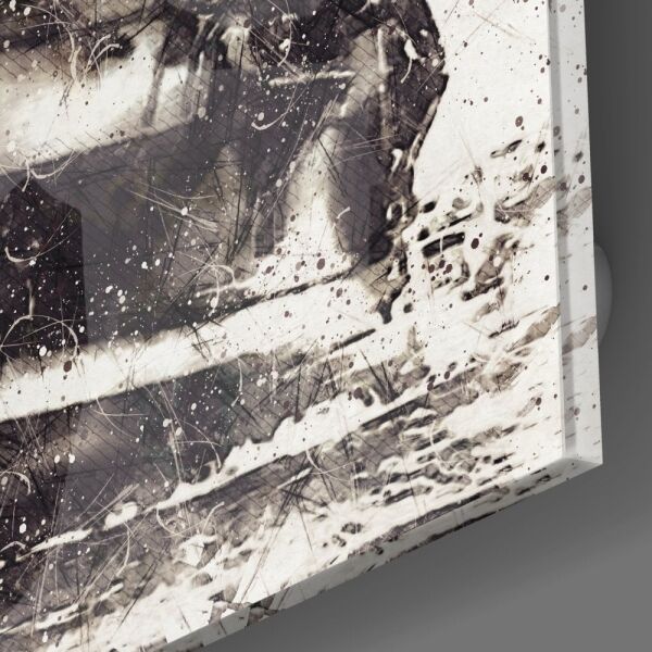 Gemi İlüstrasyon Cam Tablo