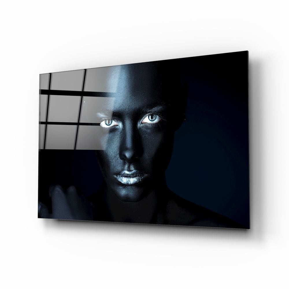 Kadın Portre Cam Tablo No:2024