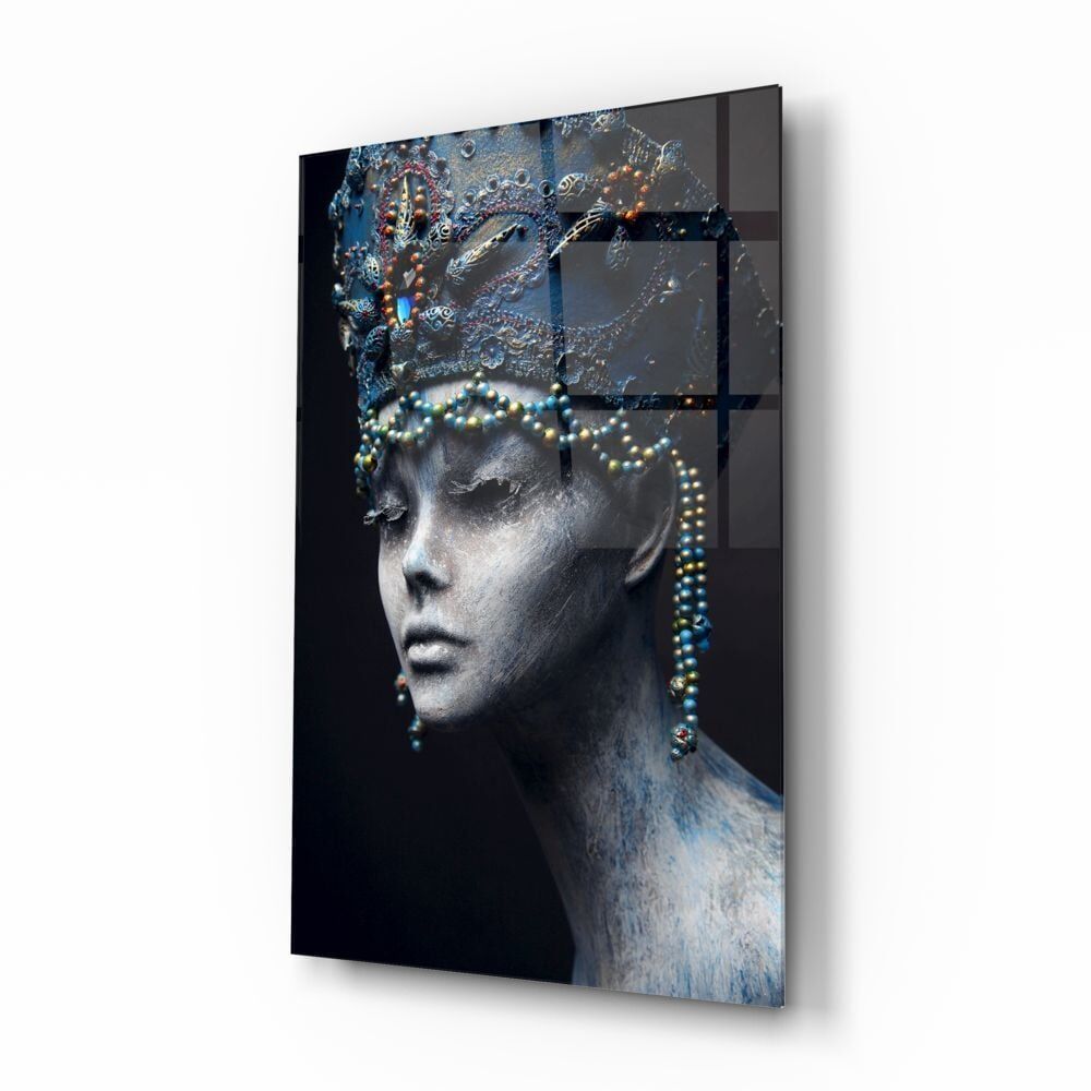 Kadın Portre Cam Tablo No:2023