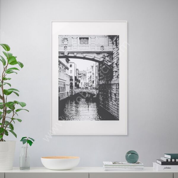 Alüminyum Çerçeve Beyaz 61x91 cm LOMVIKEN