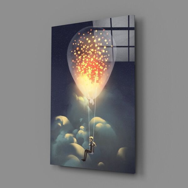 Yıldızlı Rüya Cam Tablo