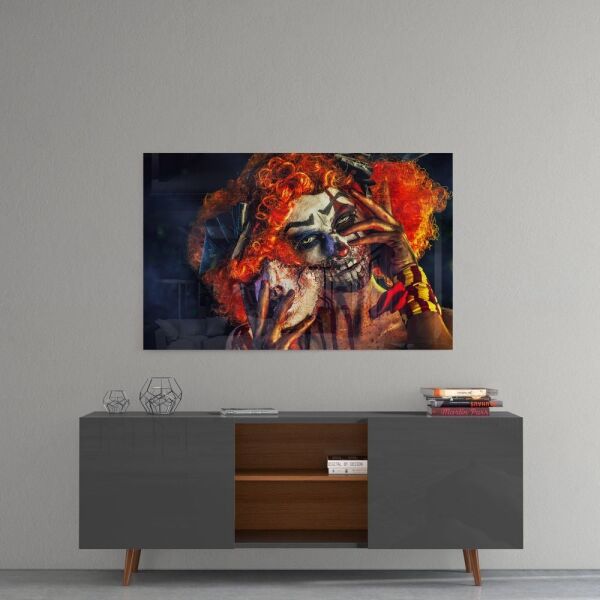 Kadın Portre Cam Tablo No:2021